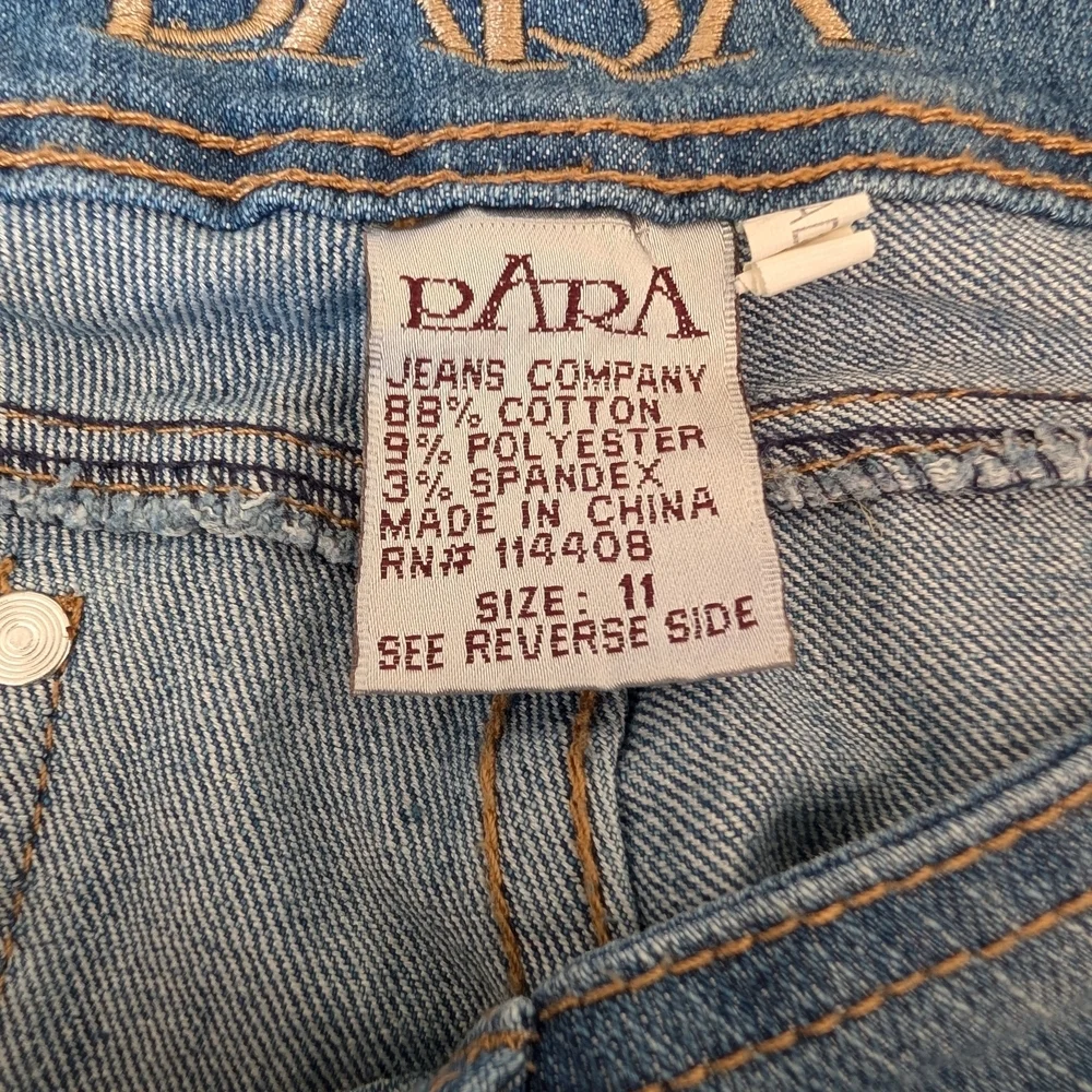 Size 11 Para Women's Distressed Blue Skinny Jeans